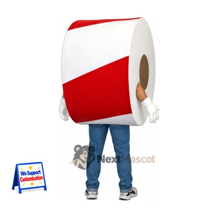Toilet Paper Roll Mascot Costume Toilet Paper Roll Mascot Costume