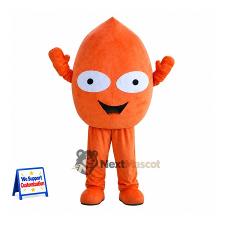Sweet Potato Mascot Costume - Orange Sweet Potato Mascot Costume - Orange