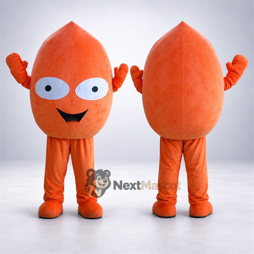 Sweet Potato Mascot Costume - Orange Sweet Potato Mascot Costume - Orange
