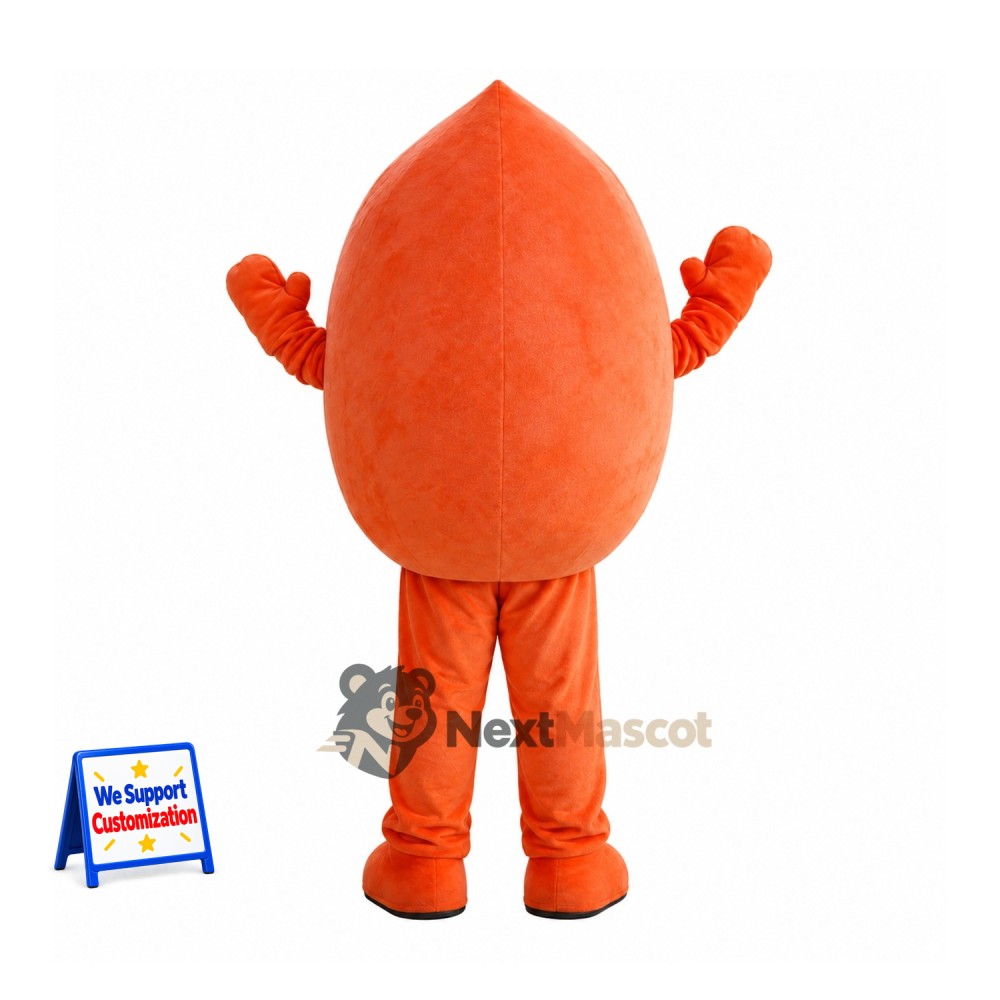 Sweet Potato Mascot Costume - Orange Sweet Potato Mascot Costume - Orange
