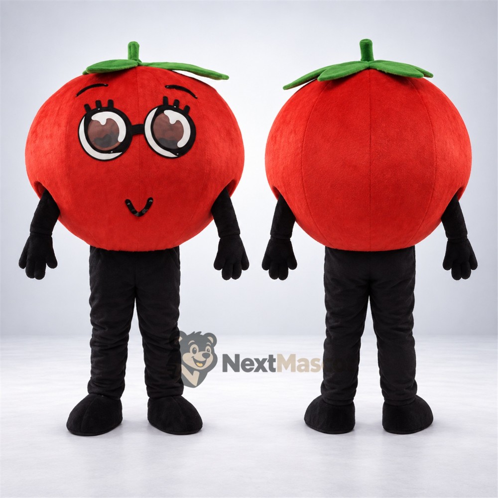 Tomato Mascot Costume - Glasses for Food Festivals Tomato Mascot Costume - Glasses for Food Festivals