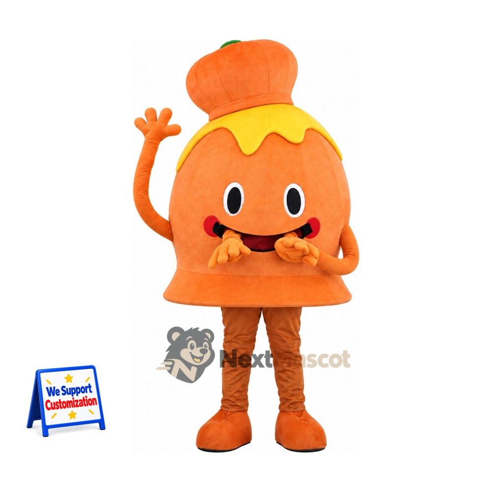 Bell Mascot Costume - Orange for Parades Bell Mascot Costume - Orange for Parades