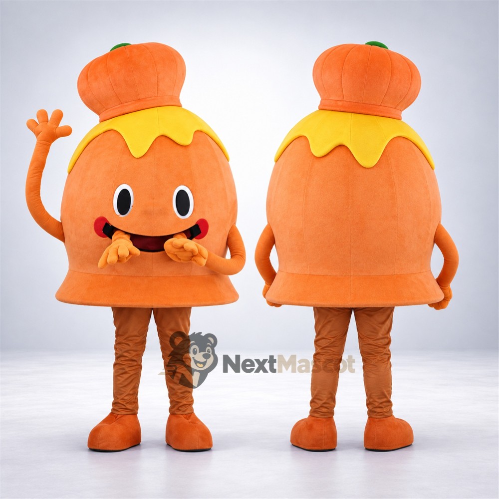 Bell Mascot Costume - Orange for Parades Bell Mascot Costume - Orange for Parades