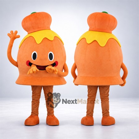 Bell Mascot Costume - Orange for Parades Bell Mascot Costume - Orange for Parades