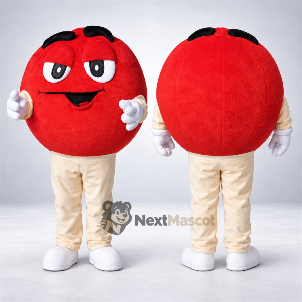 Tomato Mascot Costume - White Gloves and Cream Pants Tomato Mascot Costume - White Gloves and Cream Pants