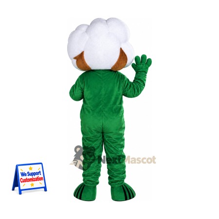 Cotton Flower Mascot Costume Cotton Flower Mascot Costume