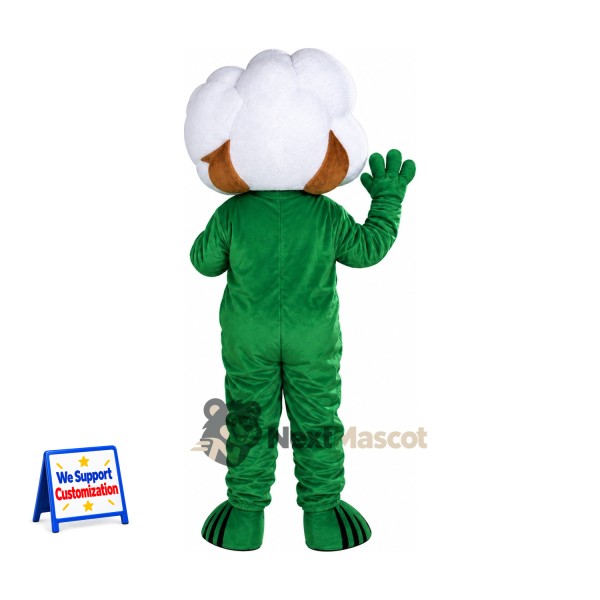 Cotton Flower Mascot Costume Cotton Flower Mascot Costume