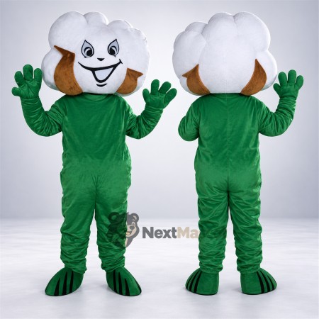Cotton Flower Mascot Costume Cotton Flower Mascot Costume