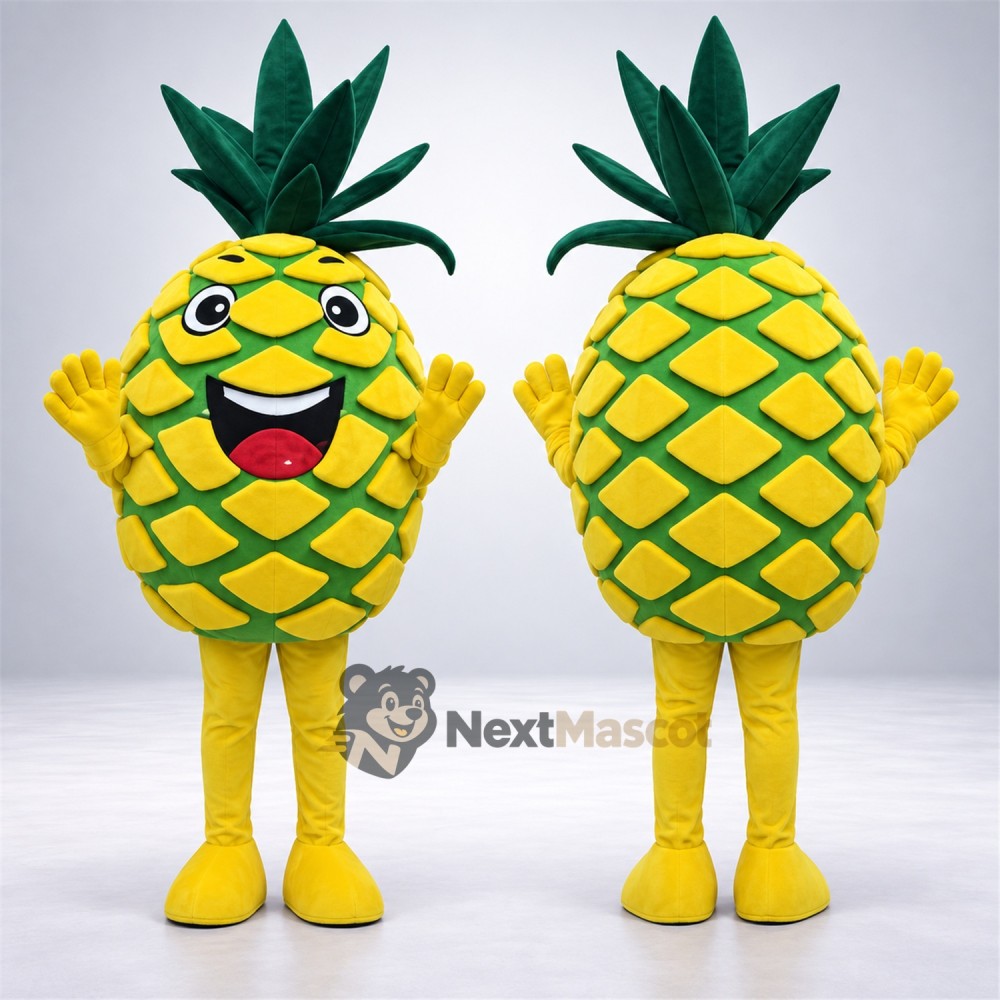 Pineapple Mascot Costume - Sunglasses for Food Fairs Pineapple Mascot Costume - Sunglasses for Food Fairs