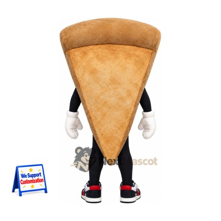 Pizza Slice Mascot Costume - Colorful Toppings and Sneakers Pizza Slice Mascot Costume - Colorful Toppings and Sneakers