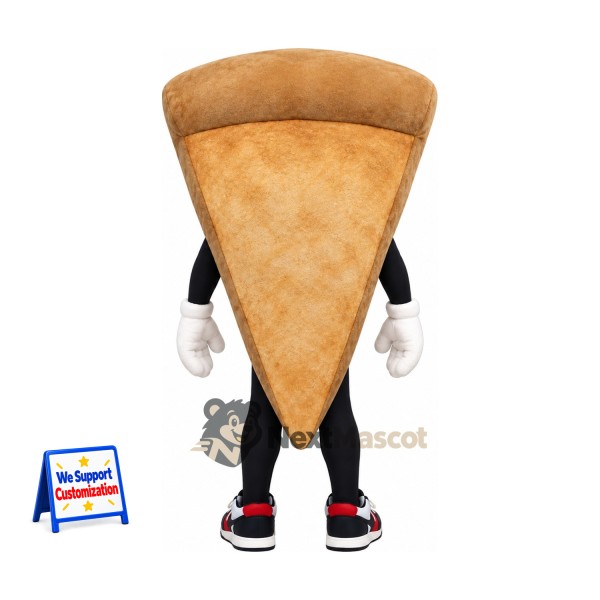 Pizza Slice Mascot Costume - Colorful Toppings and Sneakers
