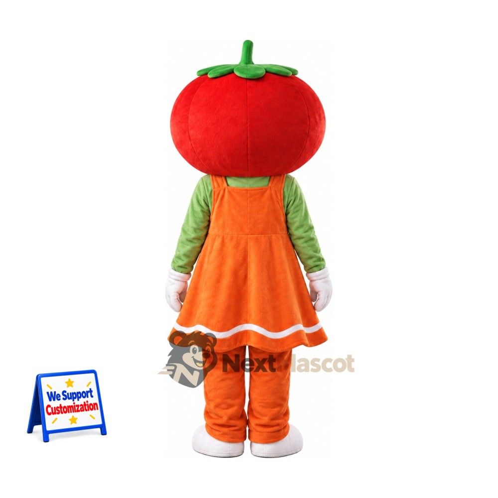 Tomato Mascot Costume - Orange Dress Tomato Mascot Costume - Orange Dress