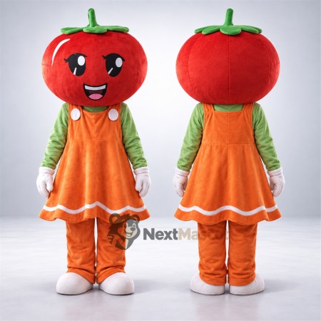Tomato Mascot Costume - Orange Dress Tomato Mascot Costume - Orange Dress