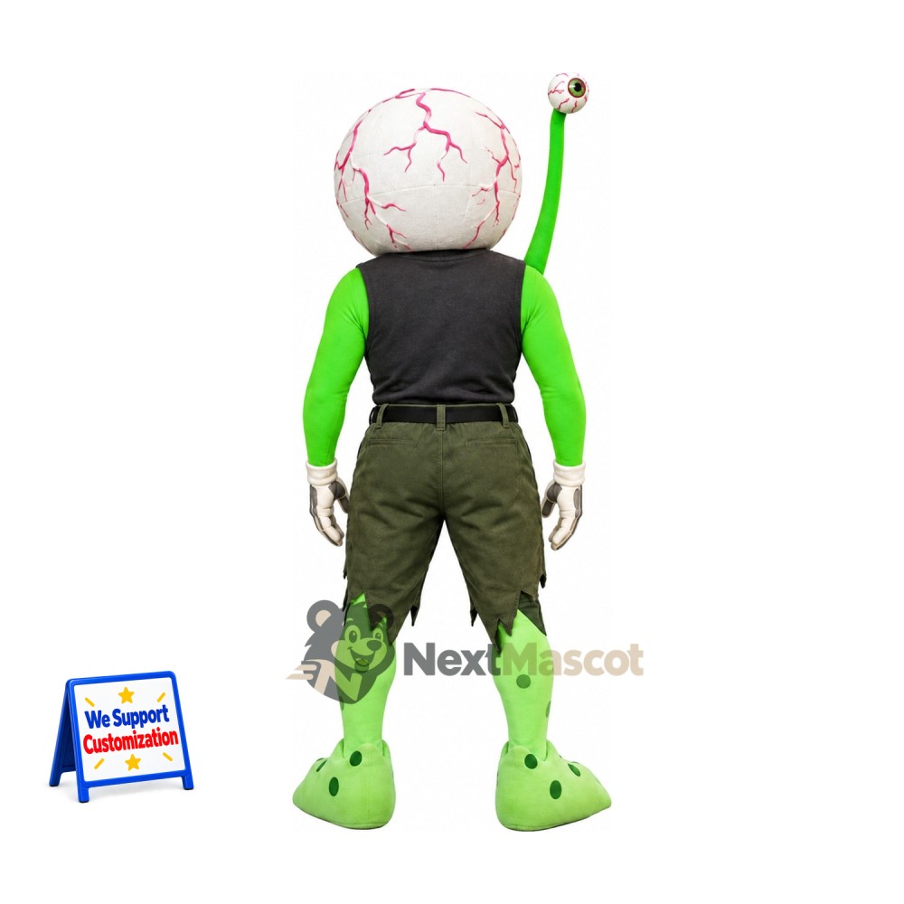 Eyeball Monster Mascot Costume - Green Eyeball Monster Mascot Costume - Green