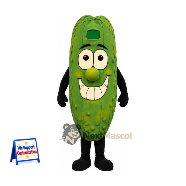 Pickle Mascot Costume - Big Toothy Grin for Food Festivals