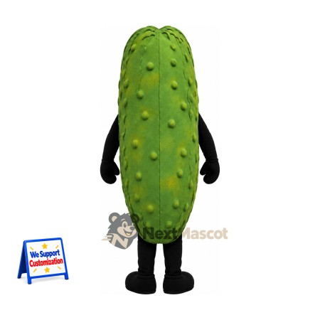 Pickle Mascot Costume - Big Toothy Grin for Food Festivals Pickle Mascot Costume - Big Toothy Grin for Food Festivals