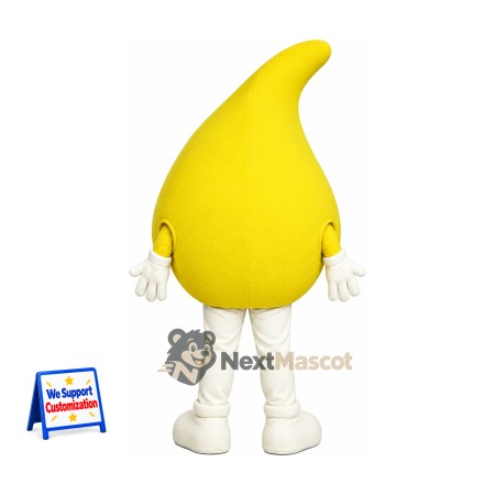 Drop Mascot Costume - Yellow Drop Mascot Costume - Yellow