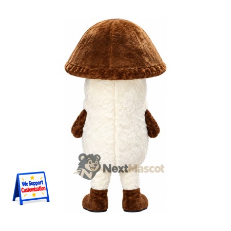 Mushroom Mascot Costume - Brown Cap and Brown Boots Mushroom Mascot Costume - Brown Cap and Brown Boots
