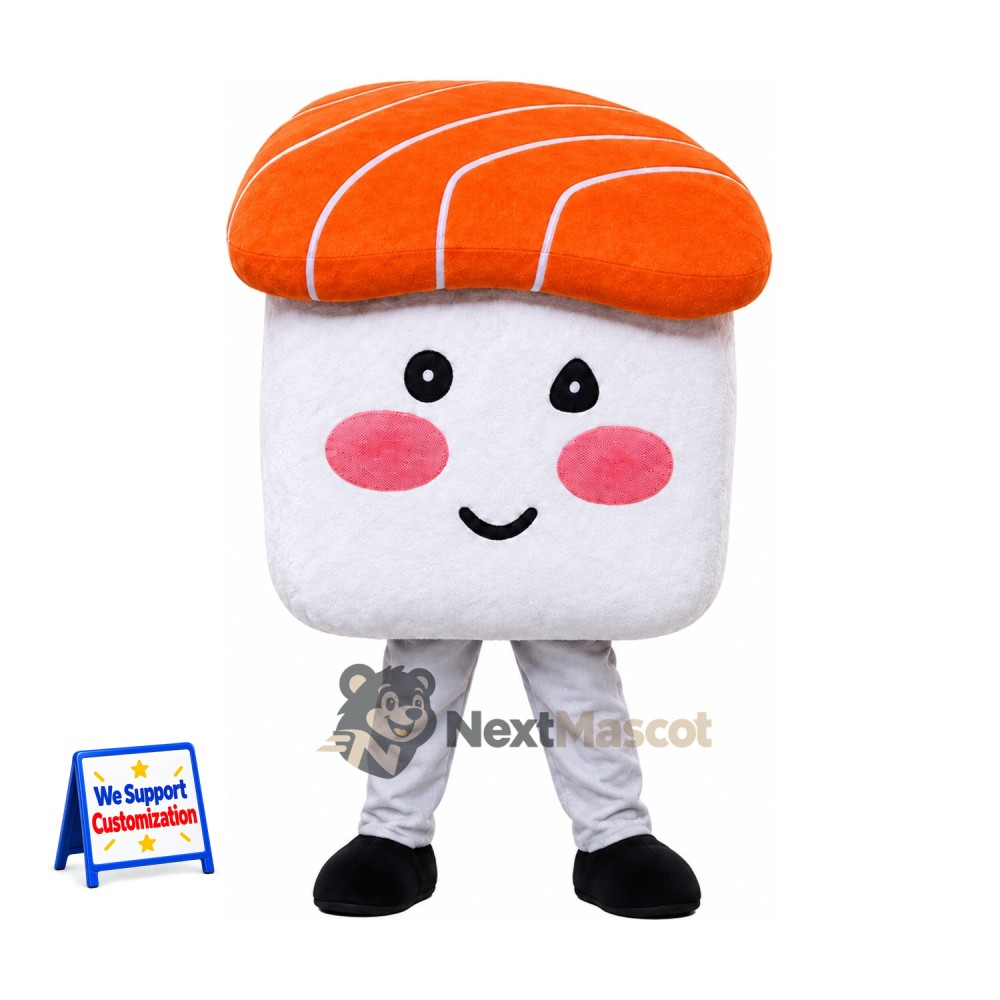 Salmon Sushi Mascot Costume Salmon Sushi Mascot Costume