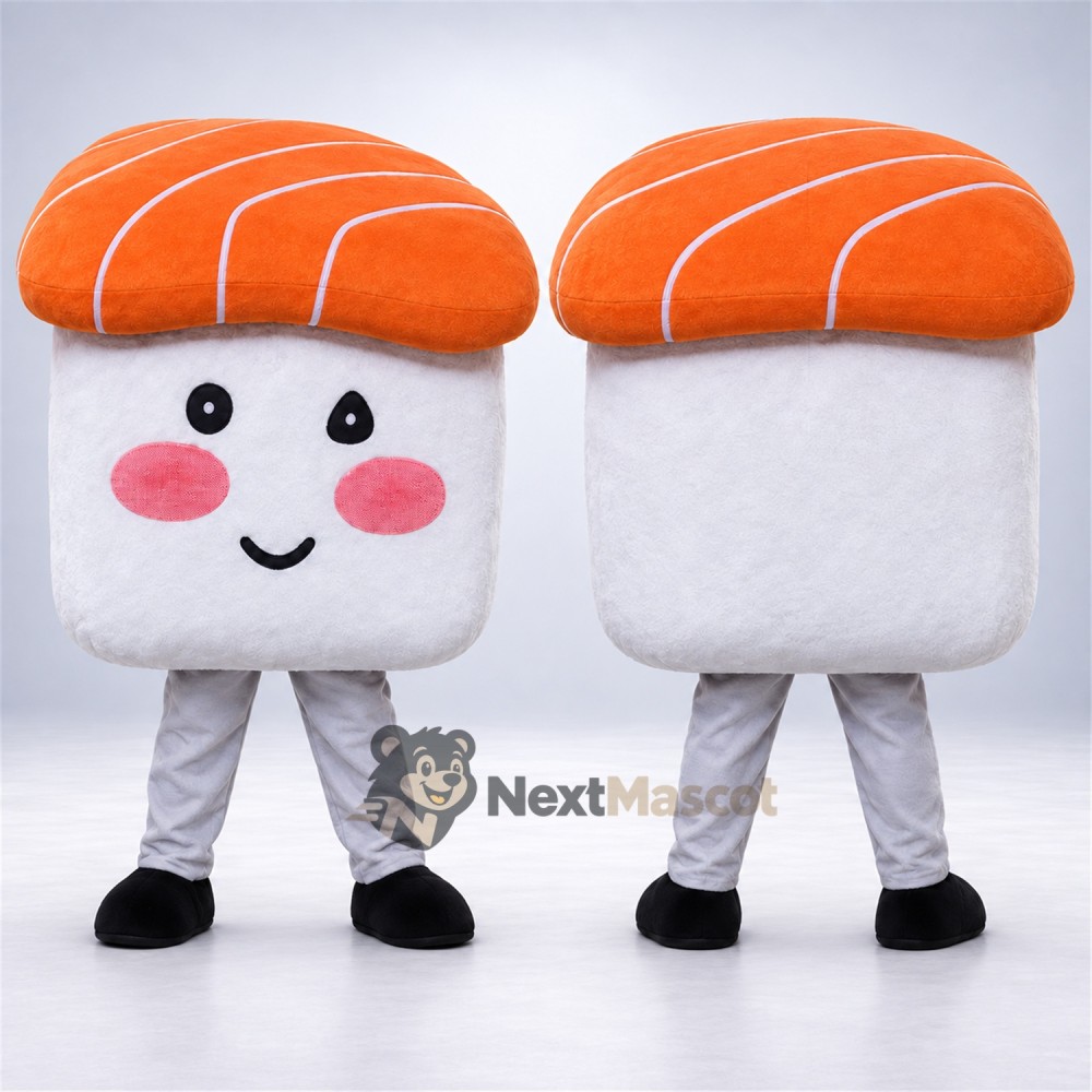 Salmon Sushi Mascot Costume Salmon Sushi Mascot Costume