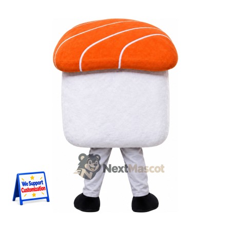 Salmon Sushi Mascot Costume Salmon Sushi Mascot Costume