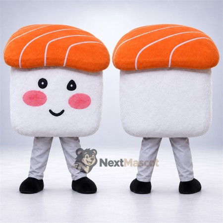 Salmon Sushi Mascot Costume Salmon Sushi Mascot Costume