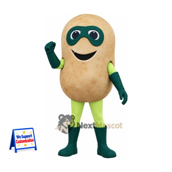 Potato Mascot Costume - Superhero Style