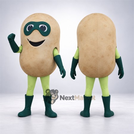 Potato Mascot Costume - Superhero Style Potato Mascot Costume - Superhero Style