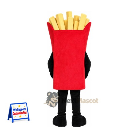 French Fries Mascot Costume - Red Carton, Black Legs French Fries Mascot Costume - Red Carton, Black Legs