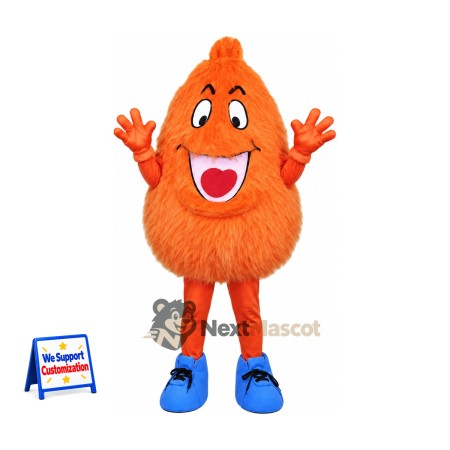 Sweet Potato Mascot Costume - Orange for Food Festivals Sweet Potato Mascot Costume - Orange for Food Festivals
