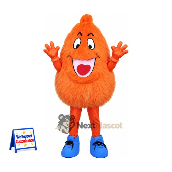 Sweet Potato Mascot Costume - Orange for Food Festivals