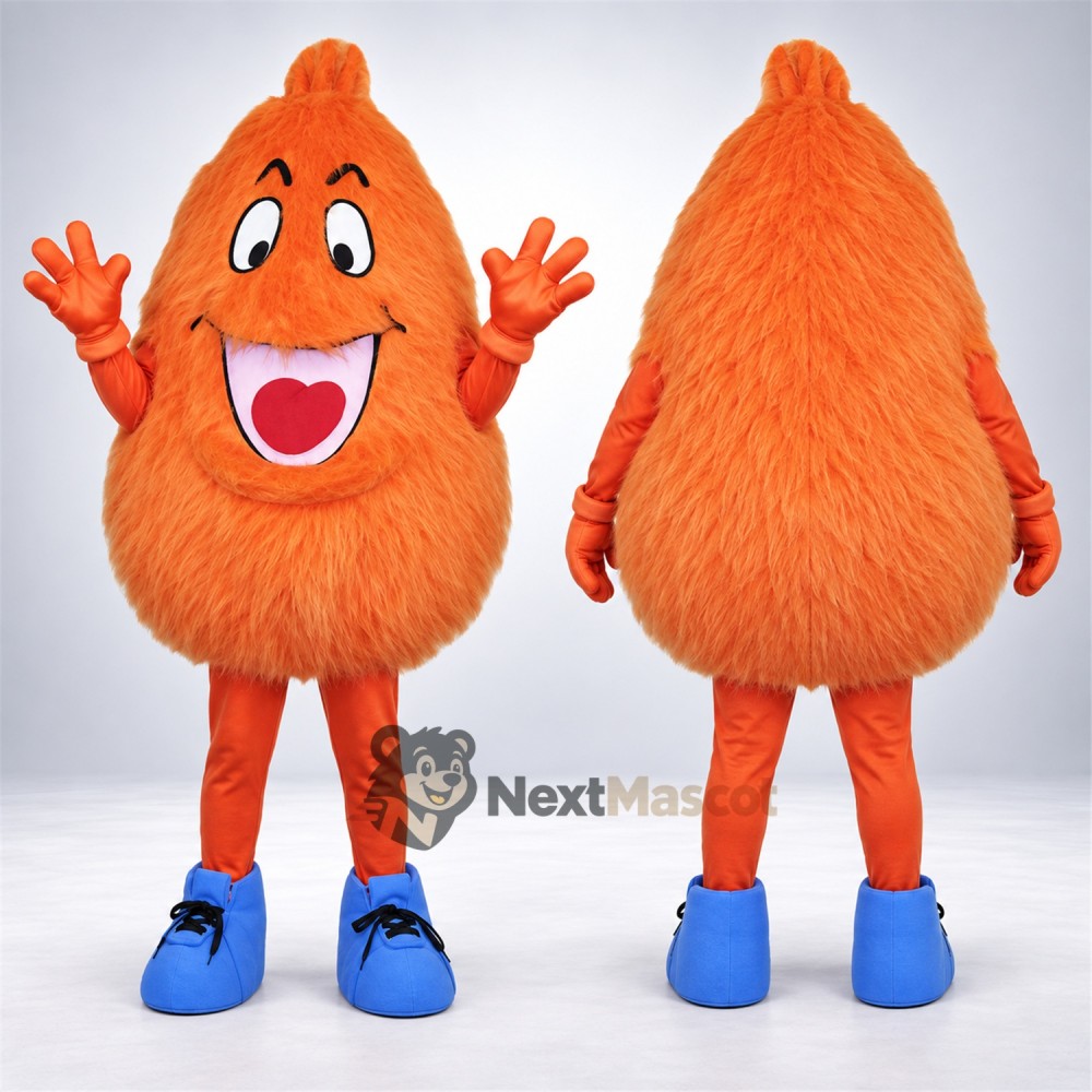 Sweet Potato Mascot Costume - Orange for Food Festivals Sweet Potato Mascot Costume - Orange for Food Festivals