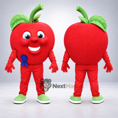 Apple Mascot Costume - Red, Green Sneakers Apple Mascot Costume - Red, Green Sneakers