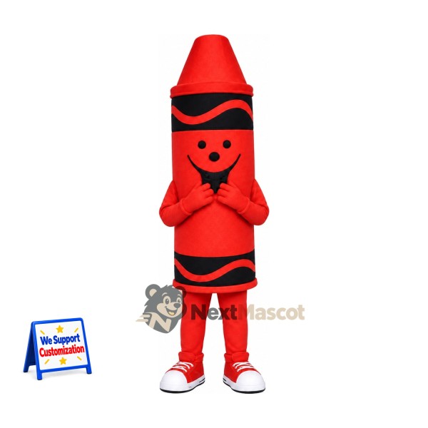 Crayon Mascot Costume - Red