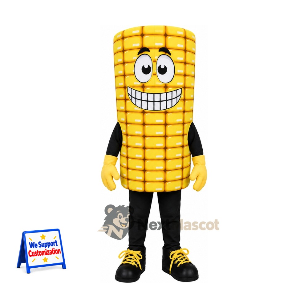 Corn Cob Mascot Costume - Yellow Sneakers Corn Cob Mascot Costume - Yellow Sneakers