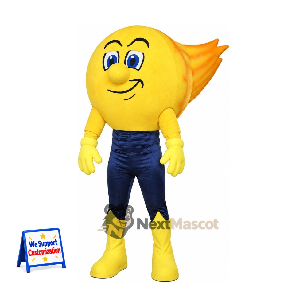 Comet Mascot Costume - Yellow Comet Mascot Costume - Yellow