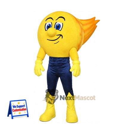 Comet Mascot Costume - Yellow Comet Mascot Costume - Yellow