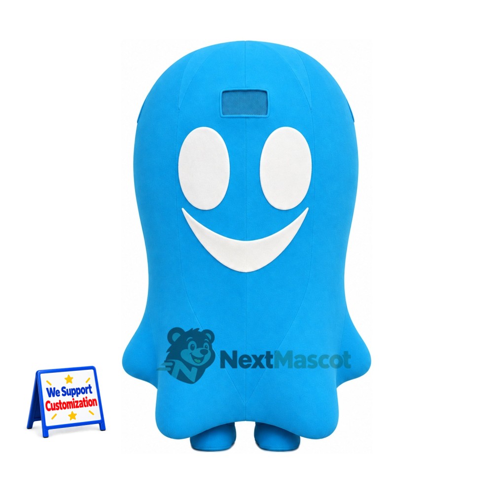Ghost Mascot Costume - Blue Ghost Mascot Costume - Blue
