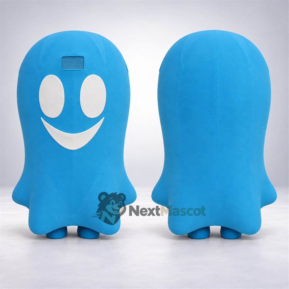 Ghost Mascot Costume - Blue Ghost Mascot Costume - Blue