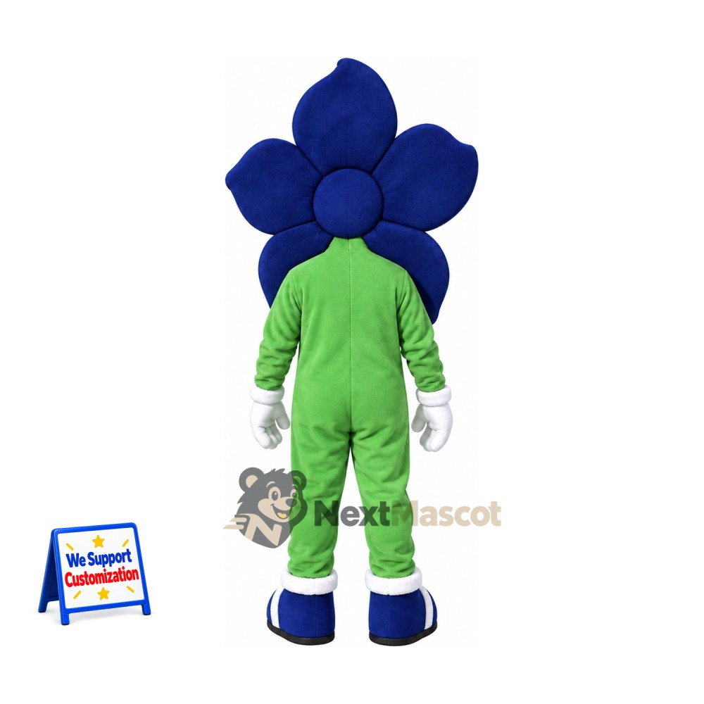 Flower Mascot Costume - Blue Flower Mascot Costume - Blue