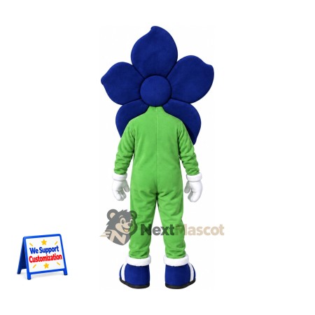 Flower Mascot Costume - Blue Flower Mascot Costume - Blue
