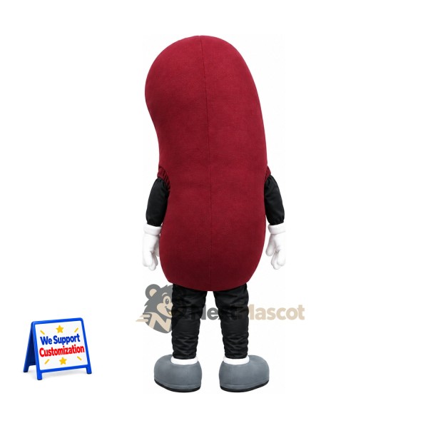 Kidney Bean Mascot Costume - Gray Shoes Kidney Bean Mascot Costume - Gray Shoes