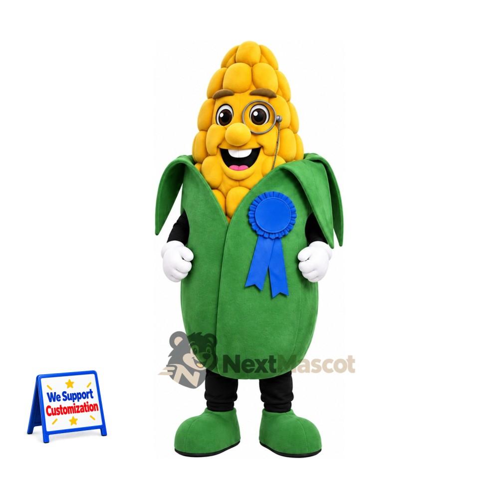 Corn Mascot Costume - Blue Ribbon Corn Mascot Costume - Blue Ribbon