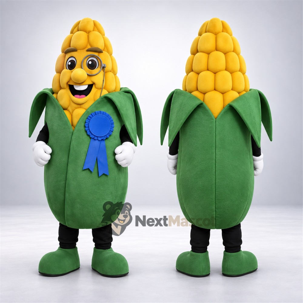 Corn Mascot Costume - Blue Ribbon Corn Mascot Costume - Blue Ribbon