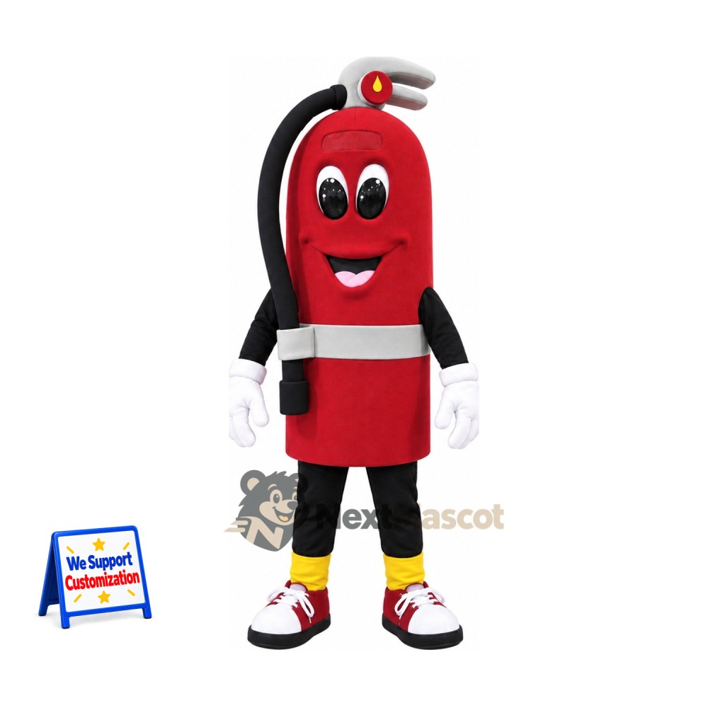 Fire Extinguisher Mascot Costume for Parades Fire Extinguisher Mascot Costume for Parades