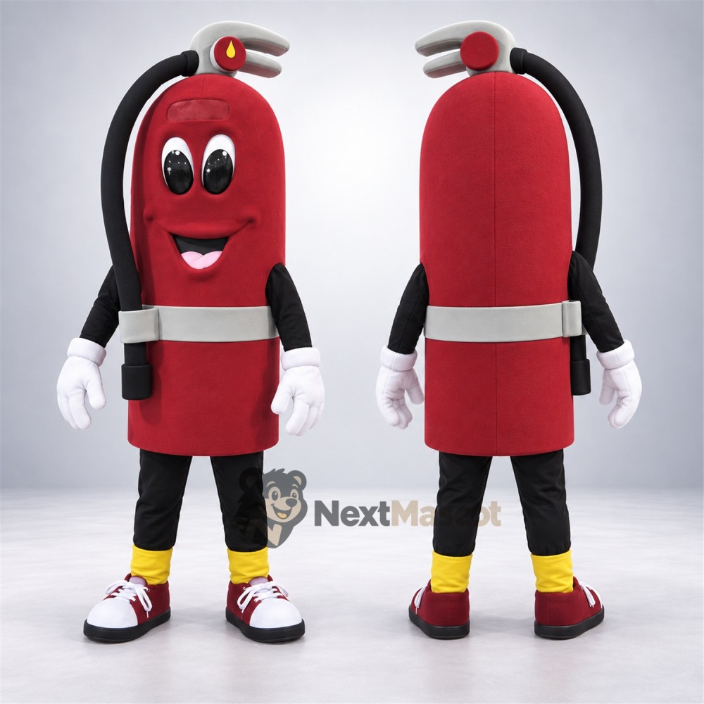 Fire Extinguisher Mascot Costume for Parades Fire Extinguisher Mascot Costume for Parades