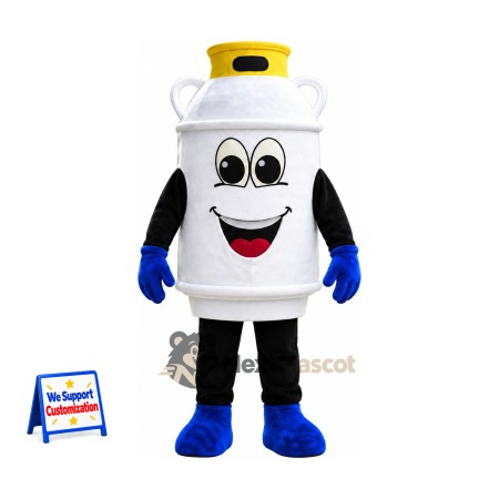 Gas Cylinder Mascot Costume Gas Cylinder Mascot Costume
