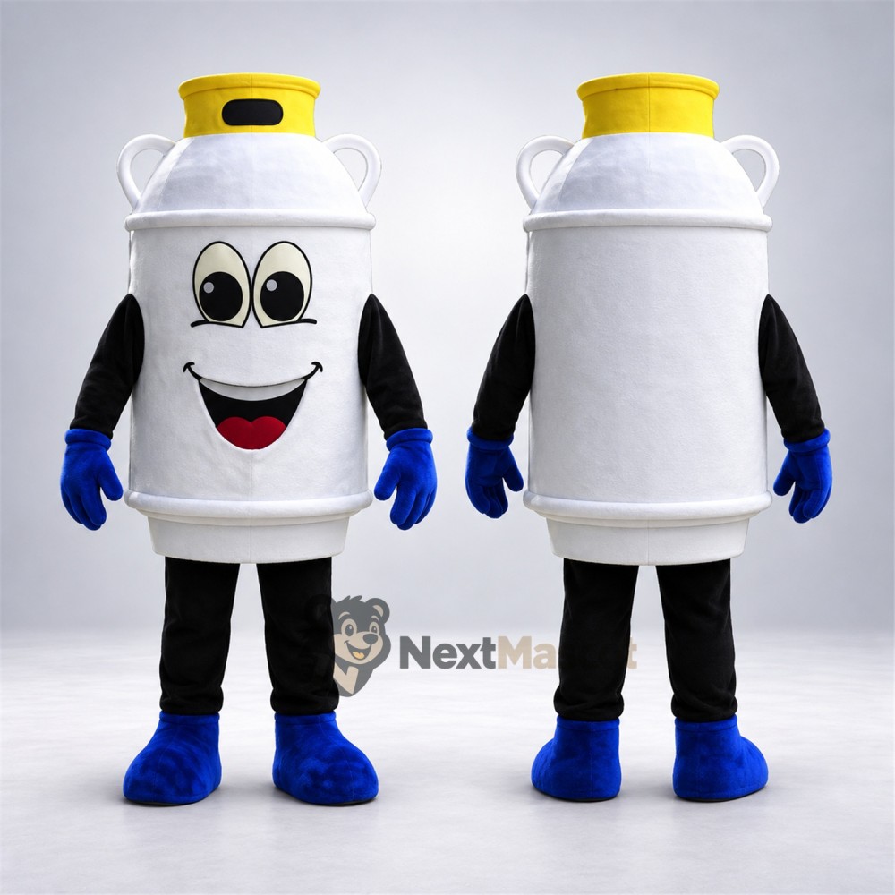 Gas Cylinder Mascot Costume Gas Cylinder Mascot Costume