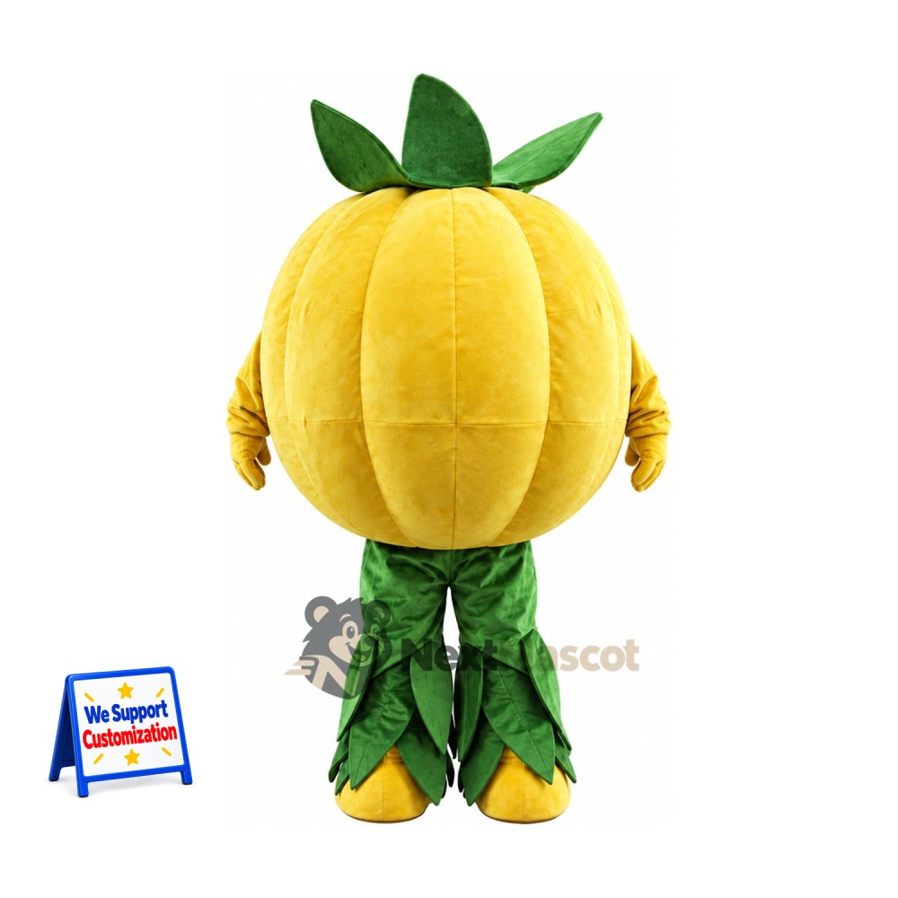 Jack O Lantern Mascot Costume - Green Leaf Pants for Community Events