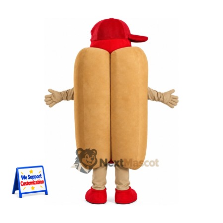 Hot Dog Mascot Costume - Red Cap Hot Dog Mascot Costume - Red Cap